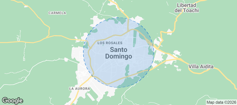 Santo Domingo de Los Colorados Airbnb map